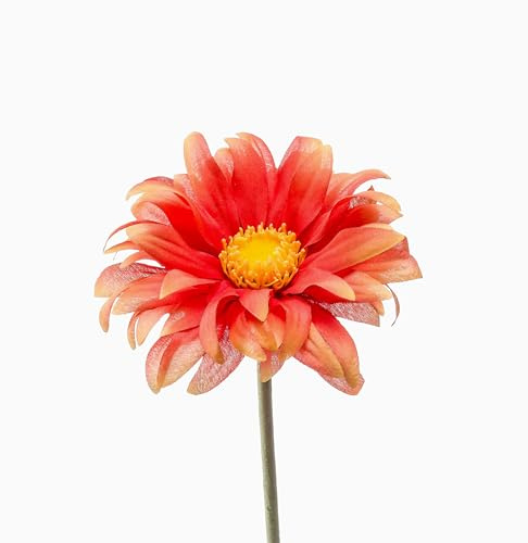 artplants.de Kunstblume Gerbera BILFON, orange, 50cm - Künstliche Blume