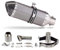 TGUQANM Silencieux Compatible avec Xmax 125 Tuyau D'échappement De Moto Universel 38-51 Mm avec Silencieux 370 Mm DB Killer Exhaust(D)