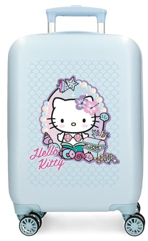 Sanrio Hello Kitty Mermaid Kitty Valise de Cabine Bleue 33 x 50 x 20 cm Rigide 2,3 kg ABS 2,3 kg 28,4 L Bagage à Main