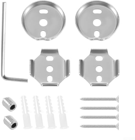 Kit de montage pour porte-serviettes de bain, en acier inoxydable, support mural pour porte-serviettes de salle de bain, tringles à rideau de douche