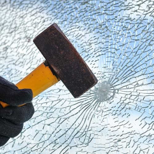 Safety Glass Window Film 76cm x 2m, Anti-Shatter | Self-adhesive 4-mil (100 micron) PVC anti-shatter layer for glass, ideal for home, office and commercial safety applications.