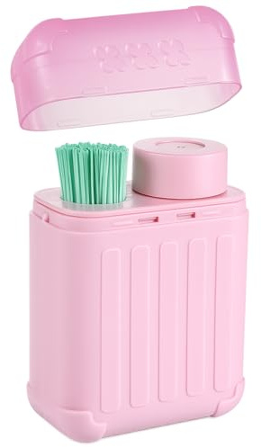 Jeffdad Piercing Cleaning, Ear Hole Cleaner Kit with 240pcs Disposable Ear Piercing Cleaner Floss Portable Ear Piercings Hole Cleaner for Women Men(Not Cleaning Solution)