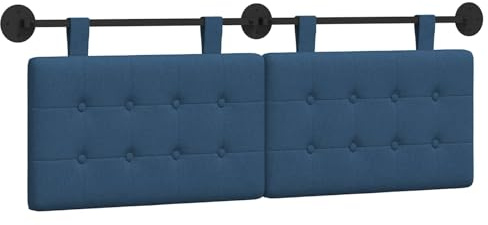 vidaXL Hängendes Kopfteil Stoff, Moderner, rechteckiger Polster-Kopfteil, Wandmontage, anpassbare Schlafzimmer-Deko, platzsparende Möbel Ideen