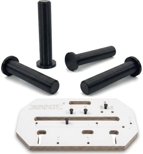 4-Pack of Worktop Jig Pegs (10mm x 50mm) – Replacement Location Pins for Router Templates & Kitchen Fitting
