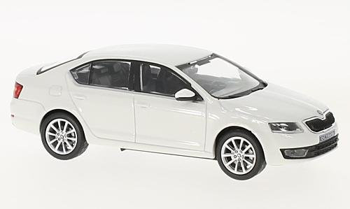 Skoda Octavia III, weiss, 2013, Modellauto, Fertigmodell, Abrex 1:43