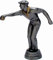RaRu Boule/Petanque-Pokal auf weißem Marmorsockel montiert mit Wunschgravur (34086)