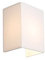Qazqa Moderno Aplique rústico blanco/crema - VETE Textil Rectangular Adecuado para LED Max. 1 x 40 Watt
