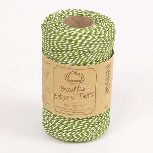 EVERLASTO 100m -Original 'Beautiful Bakers Twine' (2mm approx) - Lime Green