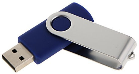 4GB 8GB 16GB 32GB USB 2.0 Metal Flash Memory Stick Pen Drive Storage Thumb U Disk - Blue, 8GB