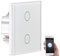 Luminea Home Control WiFi Taster: Touch-Doppel-Lichttaster, Amazon Alexa & Google Assistant kompatibel (Alexa Taster, WLAN Schalter mit Funktion, Fernbedienung)
