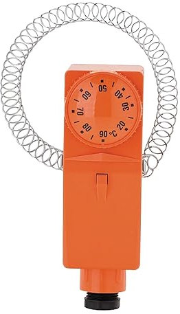 WITTKOWARE Rohranlegethermostat mit Drehregler, 20 bis 90°C, Wechsler, 16A/250V~