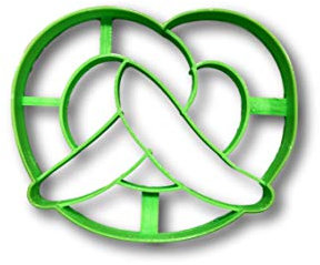 Cookie Cutz Pretzel-Cutter 1 Stück Brezel Plätzchenausstecher PLA Kunststoff 3D-Druck Lebensmittelechtes Material Starke Wandstärken