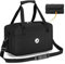BAGZY Handgepäck 40x20x25 Ryanair Kleine Reisetasche Handgepäck Koffer Nylon Bordgepäck Handgepäck Tasche Sporttasche Faltbar Weekender Sport Fitness Gym，Schwarz