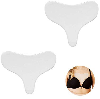 2 Pack Brust Falten Pads Schlaf Brust Patches für Falten Dekolleté Anti Falten Brust Silikon Pads Wiederverwendbares Dekolleté Pad für medizinische Zwecke