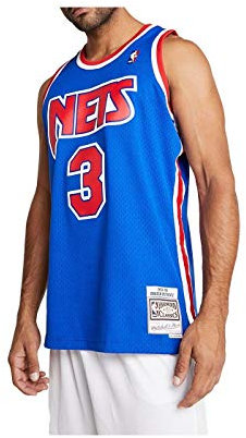 Mitchell & Ness NBA Brooklyn Nets Swingman 2.0 Drazen Petrovic Trikot Herren blau/rot, XXL