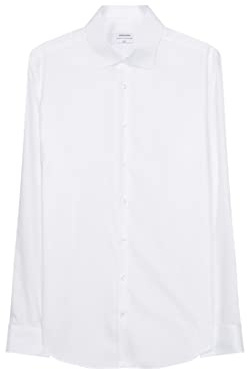 Chemise business homme Seidensticker - coupe slim - sans repassage - col Kent - manches longues - 100 % coton ,Weiß (Weiß 01) ,38