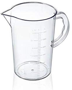 Araven Jarra con escala de medición, graduada, de policarbonato (3 litros)