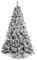 Nataland Albero di Natale Artificiale Verde Innevato Modello Monte Bianco Altezza 180 Cm, Abete Super Folto con Effetto Realistico e Rami Con Aghi Anticaduta