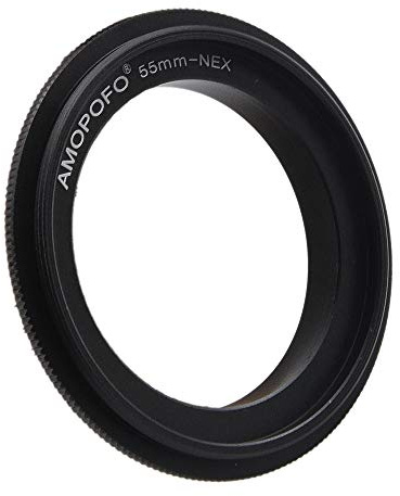 55mm to NEX Retroadapter/Makro Umkehrring Ring,Kompatibilität für E Kamera A6300,A7,A7R,A7II,A7S,NEX-6,NEX-5,NEX-3; NEX-5N,zum umgekehrten Anschrauben eines Objektivs für Makroaufnahmen