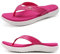 KuaiLu Rouge Tongs Femmes Sandales en Cuir de Mode été Avec Support de Orthopédique Tongs de Plage et Claquettes de Piscine Taille 40EU
