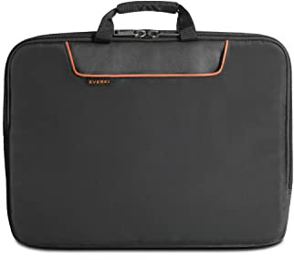 EVERKI Laptop Sleeve 808 - Schutzhülle für Notebooks bis 11,6 Zoll (29,5 cm) mit Memory Foam Polsterung, Tragegriffe und Fach für Zubehör / 4.5 l Fassungsvermögen, EKF808S11B, Schwarz
