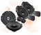 MEDIADOX Front/Heck 16,5cm/165mm Auto Lautsprecher/Boxen/Speaker Komplett-Set von Hertz kompatibel für Dacia (II)