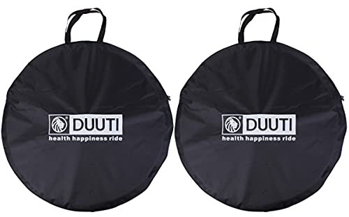 Azarxis Laufradtasche für 26 27.5 29 Zoll Laufräder, Wasserdicht Tragetasche Radtragetasche Wheel Bag für MTB Radsatz Mountainbike (Schwarz – 2 Stück, Für 26 Laufräder)