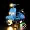 Led Licht Set für Lego Vespa 125, Led Beleuchtungs Set für Lego 10298 Vespa 125 Vintage Roller - Nur Lichter-Set,kein Lego-Modell (Fernbedienung Version)