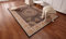 VIEWLEAF Orient Teppich, Kurzflor Teppich Dicht 7mm Gewebt Kunst Design rutschfest Türkei Blumen Persischer Muster Bunt Vintage Optik Wohnzimmer Schlafzimmer Dekoration (80 x 120 cm, 170728C)