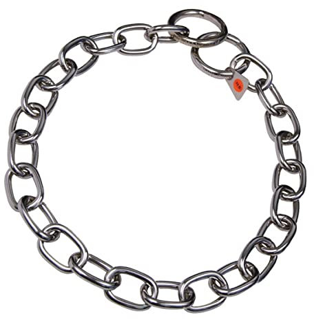 HS Sprenger Grundlegende Halsbänder für Hunde Kragen Kurze Glied - Edelstahl