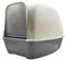 BPS Aseo Cerrado para Gato Arenero Cubierto Sanitaria Bandeja Arena para Mascotas Gatos 3 Colores (Gris) BPS-4223GR
