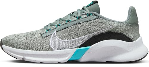 NIKE Men's M Superrep Go 3 Nn Fk Low, Mica Green White Black Clear Jade, 9 UK