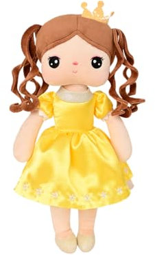 LOVELOCKBEAR Stofftier Stoffpuppe Mädchen, 36CM Kuschelpuppe Weiche Stoffpuppe Puppe Weich, Puppe ab 0-1+ Jahr Plüschtier Taufe Geschenk für Jungen Mädchen Kinder