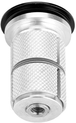 Yctze Mountain Bike Aluminum Alloy Headset Top Cap, Fork Expander Bung 1/1.25 Inch, Ideal for MTB, BMX, Cycling, 1 Inch Carbon Headsets (Black)