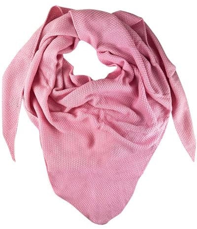 Trachtenland XL Strick Dreieckstuch - Schal 200 x 80 cm | Rosa