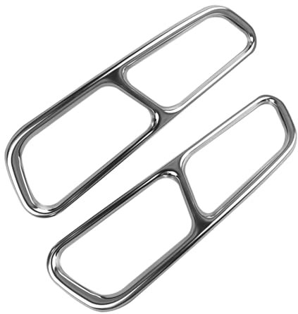 UNGOOR Auto-Auspuff-Endrohr-Abdeckungsverkleidung für Audi A6 C7 2016 2017 2018,Auspuffblenden-Dekorationszubehör.