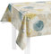 LILENO HOME Tischdecke abwaschbar als Meterware 180x140cm (Schnittkante) in Swirl beige Motiv - Wachstuchtischdecke wasserabweisend ideal als Tischtuch o. Tischläufer für Bierzeltgarnitur