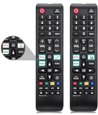 Telecomando Universale Compatibile con Tutti i Samsung TV, Sostituzione Telecomando Infrarosso Compatibile con Samsung Televisione LCD LED HD 3D Smart TV Modelli- Confezione 2