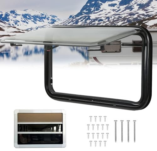 ELIKBH Lanterneau camping car Fenêtre coulissante pour Camping-Car avec store intégré et moustiquaire Fenêtre Latérale De Caravane Fenêtre de Camping Externe d'urgence