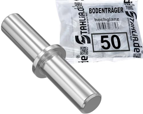 Stahlia Bodenträger 3mm x 16mm für Bohrung 3mm| 50 Stück aus verzinktem Stahl| Einlegeboden Halter Fachbodenträger Regalstifte Regalbodenhalter Regalbretthalter mit Haltering für Regalböden, Holzböden