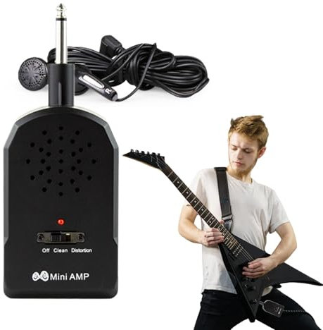 Pequeño amplificador de guitarra, amplificador de guitarra,Amplificador de bajo eléctrico para la guitarra | Práctica de graves personales suministro de 4 efectos incorporados para el hogar, el rendim