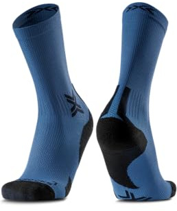 X-Socks Run Discover Crew Laufsocken mit Belüftung 35-38 | Air-Conditioning-Kanal für kühle Füße, Muskelunterstützung, Blasenschutz, optimaler Komfort beim Laufen