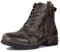 OSSTONE Western Stivali Cowboy Chukka Biker Boots Verde Retro Maschio Mens Motociclo Botas Cerniera su in Pelle Vitello retrò Stile Uomo Stivali Caviglia Boots OS-5008-8-Retro-G,US7.5, EU40.5