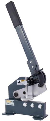 Metal Plate Shear, Hand Plate Shear, Manual Metal Cutter Cutting Tool, Metal Steel Frame Snip Machine Benchtop, High Precision Manual Metal Shear for Cutting Sheet Steel, Flat Steel, Rod Steel