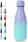 Volhoply 350ml/12oz Small Water Bottle Stainless Steel, BPA Free Insulated Water Bottles, Double Wall Cola Shape Flask, Keeps Cold 24 Hours and Hot 12 Hours for Kids Handbag (Purple Blue)