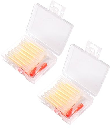 VANZACK 30 Teiliges Leuchtstab Set Für Karpfenruten Angeldraht Angelruten LED Angel Knicklicht Schwimmerangeln Meeresangelrute Leuchtstäbe Wirbel Feederrute