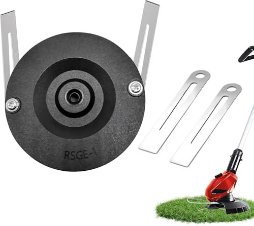 Rasentrimmer Messer, Ersatzmesser Rasentrimmer Aus Edelstahl Mit Unterbodenschutz, Freischneider Zubehör Inkl. Schneidscheibe & Schrauben, Für Einhell Akku Rasentrimmer (Set)