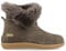 HAFLINGER Lammfell Leder Hausschuhe Lemmi Unisex Stiefel Grau (Anthrazit 04), Gr 39