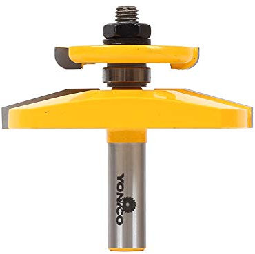 Yonico 12149 - Raised Panel with Back Cutter Router Bit, Bevel - Diameter: 3-1/8, Cutting Depth: 1-1/4 - 1/2 Shank