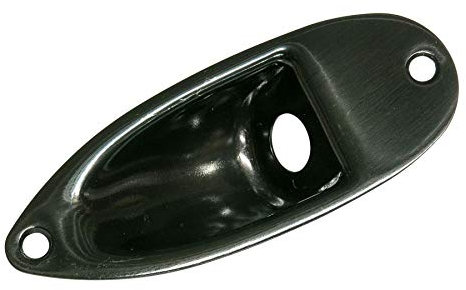 Stratocaster Compatible Jack Plate - Black